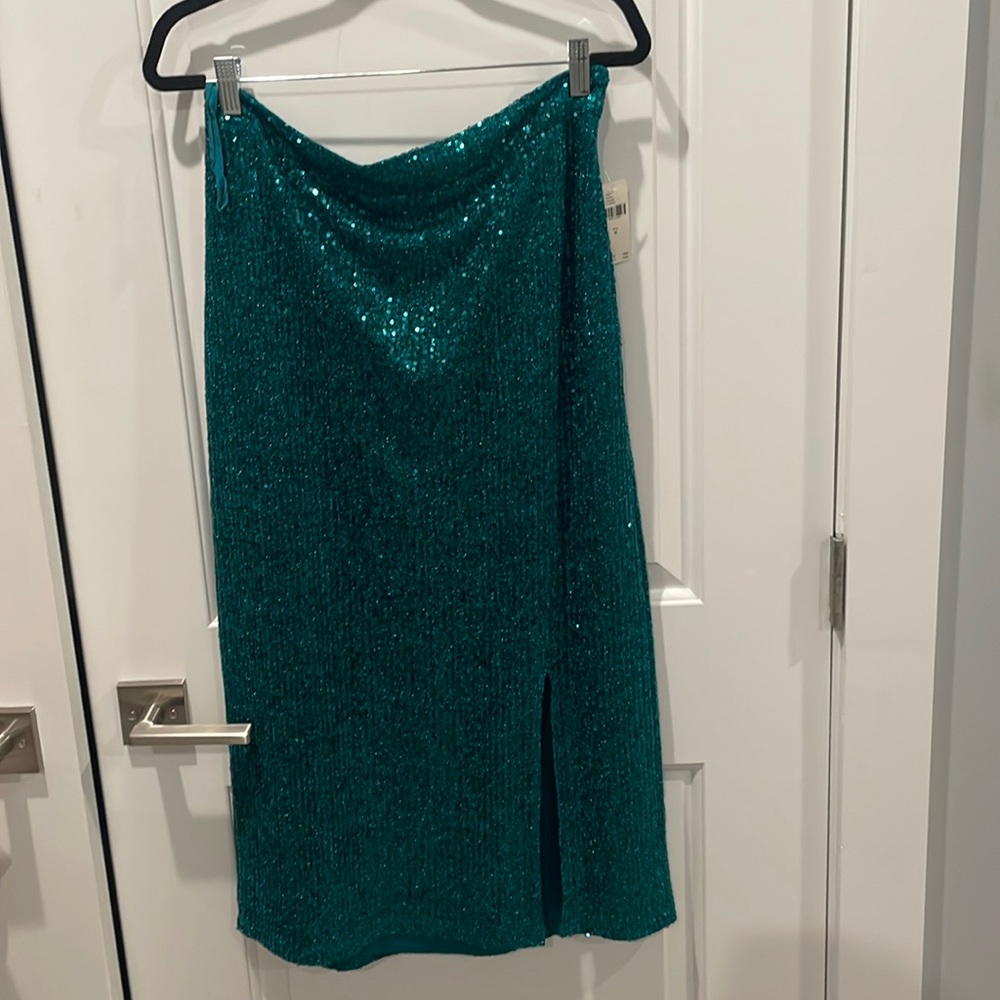 NWT maeve by anthropologie sequin midi skirt